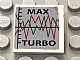 invID: 337228094 P-No: 3068pb0190  Name: Tile 2 x 2 with Graph and 'MAX TURBO' Pattern (Sticker) - Set 7642