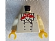 invID: 337283853 P-No: 973px3c01  Name: Torso Chef with 6 Buttons, Short Red Neckerchief Pattern / White Arms / Yellow Hands