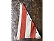 invID: 338521023 P-No: sailbb23  Name: Cloth Sail Triangular 14 x 22 with Red Thick Stripes Pattern