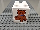 invID: 340256323 P-No: 31110pb031  Name: Duplo, Brick 2 x 2 x 2 with Teddy Bear Pattern