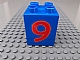 invID: 340278855 P-No: 31110pb029  Name: Duplo, Brick 2 x 2 x 2 with Number 9 Red Pattern