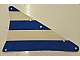 invID: 340630554 P-No: sailbb20  Name: Cloth Sail Triangular 15 x 22 with Blue Thick Stripes Pattern