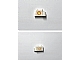 invID: 341062479 P-No: 3831pb01  Name: Hinge Brick 1 x 4 Swivel Base with Shell Logo Pattern on Both Sides (Stickers) - Sets 377-1 / 601-1