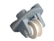 invID: 341185677 P-No: 2655c03  Name: Plate, Round 2 x 2 Thin with Wheel Holder with White Pulley Wheel (2655 / 3464)
