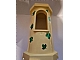 invID: 341770966 P-No: 33213pb07  Name: Belville Wall, Tower with Window with 8 Green Glitter Leaves Pattern on Both Sides (Stickers) - Set 5805