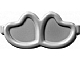 invID: 342480955 P-No: 65468f  Name: Minifigure, Utensil Trolls Glasses, Angled Hearts with Pin