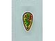invID: 342850062 P-No: 2586p4b  Name: Minifigure, Shield Ovoid with Green and Red Dragon on Yellow Background Pattern