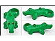invID: 342895200 P-No: 2284pb01  Name: Duplo Alligator / Crocodile Small with Black and Yellow Eyes Pattern