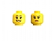 invID: 343078067 P-No: 3626cpb0594  Name: Minifigure, Head Dual Sided Female Eyelashes and Red Lips, Smile / Annoyed Pattern - Hollow Stud