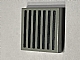 invID: 142072964 P-No: 3068p07  Name: Tile 2 x 2 with Black Grille with 7 Lines Pattern