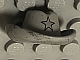 invID: 344525859 P-No: 3629px2  Name: Minifigure, Headgear Hat, Cowboy with Silver Star Pattern
