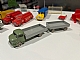 invID: 345171315 P-No: 654pb01  Name: HO Scale, Mercedes Open Bed Truck with Trailer, Gray Flatbed
