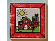 invID: 345633668 P-No: 3068px72  Name: Tile 2 x 2 with Fabuland House In Frame Pattern