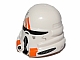 invID: 347138357 P-No: 15308pb01  Name: Minifigure, Headgear Helmet SW Airborne Clone Trooper with Orange Markings Pattern