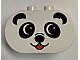 invID: 347428566 P-No: 4198pb03  Name: Duplo, Brick 2 x 4 x 2 Rounded Ends with Panda Face Type 1 (colored) Pattern
