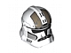 invID: 347316690 P-No: 2019pb03  Name: Minifigure, Headgear Helmet SW Clone Trooper (Phase 2) with Holes with Black Visor and Dark Tan Gunner Markings Pattern