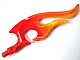 invID: 349144290 P-No: 18396pb01  Name: Wave Rounded Curved Double with Axle End (Flame) with Marbled Bright Light Orange Pattern