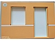 invID: 350857868 P-No: 6891pb02c02  Name: Scala Wall, Vertical Grooved 40 x 2 x 22 2/3 with Window and Door, with Stripe White on Medium Orange Pattern