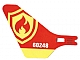 invID: 351139967 P-No: 69609  Name: Plastic Tail for Flying Helicopter with '60248' and Fire Logo Pattern