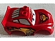 invID: 351802667 P-No: 88765pb03  Name: Duplo Car Body 2 Top Studs and Spoiler with Cars Lightning McQueen Piston Cup Pattern