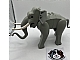 invID: 348257215 P-No: elephant1c01  Name: Elephant Type 1 with White Tusks and Back Connector Slopes