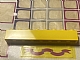 invID: 352762386 P-No: 3008pb006  Name: Brick 1 x 8 with Dark Pink Ribbon on Yellow Background Pattern (Sticker) - Sets 375-2 / 6075-2