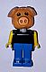 invID: 352779961 M-No: fab11b  Name: Fabuland Pig - Hugo Hog, Blue Legs, Black Top, Yellow Arms