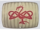 invID: 353268667 P-No: sailbb36  Name: Cloth Sail 45 x 33 Rectangle Curved with Viking Snake Pattern