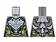 invID: 353649674 P-No: 973pb4397  Name: Torso Armor, Light Bluish Gray Chest, Yellow and Medium Azure Trim Pattern