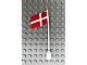 invID: 354886697 P-No: 776p03  Name: Flag on Flagpole, Wave with Denmark Pattern - No Bottom Lip