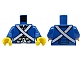 invID: 355302261 P-No: 973pb1926c01  Name: Torso Imperial Soldier Uniform Jacket with Dark Blue, Gold, and White Trim over Vest with Buttons, Crossbelts Pattern (Bluecoat) / Blue Arms / Yellow Hands