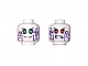invID: 355717530 P-No: 3626cpb1037  Name: Minifigure, Head Dual Sided Alien Female with Purple Circuitry, Green Eyes / Red Eyes Pattern (Pixal / P.I.X.A.L.) - Hollow Stud