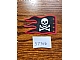 invID: 355940657 P-No: x376px4  Name: Cloth Flag 8 x 5 Wave with Red Border and Skull and Crossbones Pattern
