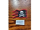 invID: 355940661 P-No: x376px4  Name: Cloth Flag 8 x 5 Wave with Red Border and Skull and Crossbones Pattern