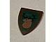 invID: 357367472 P-No: 3846p48  Name: Minifigure, Shield Triangular  with Forestmen Elk / Deer Head on Green Background Pattern