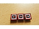 invID: 359202770 P-No: 30258pb013  Name: Road Sign 2 x 2 Square with Clip with Red Light in Square Pattern (Sticker) - Set 10128