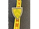 invID: 359818621 P-No: 3846pb013  Name: Minifigure, Shield Triangular  with Green Chevrons on Yellow Background Pattern (Sticker) - Sets 375 / 6075