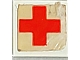 invID: 359971317 P-No: 3070apb01  Name: Tile 1 x 1 without Groove with Red Cross Pattern (Sticker) - Sets 363-1 / 460-1 / 555-1 / 653-1