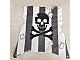 invID: 360120200 P-No: sailbb11  Name: Cloth Sail Square with Dark Gray Stripes, Skull and Crossbones Pattern, Damage Cutouts