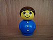 invID: 360041199 M-No: baby024  Name: Primo Figure Boy with Blue Base, Blue Top with Three Buttons, Brown Hair