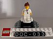invID: 360332671 M-No: doc033  Name: Doctor - Lab Coat, Stethoscope and Thermometer, White Legs, Reddish Brown Female Ponytail Hair