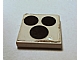 invID: 360957801 P-No: 3068p65  Name: Tile 2 x 2 with 3 Black Circles, Stove Top Burners Pattern (Sticker) - Sets 6365 / 6372 / 6374