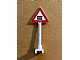 invID: 363983027 P-No: 649p01b  Name: Road Sign Triangle with Level Crossing Small, Thick Pattern