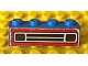 invID: 364016147 P-No: 3010pb036st  Name: Brick 1 x 4 with Car Grille Black Pattern (Sticker) - Set 646-1