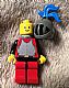 invID: 364087827 M-No: cas192  Name: Breastplate - Red with Black Arms, Red Legs with Black Hips, Dark Gray Grille Helmet, Blue Plume, Blue Plastic Cape