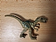 invID: 364939393 P-No: 98166pb01  Name: Dinosaur Coelophysis / Gallimimus with Dark Green Stripes and Yellow Eyes Pattern