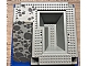 invID: 365630131 P-No: 2552px3  Name: Baseplate, Raised 32 x 32 with Ramp and Pit with Blue Water and Dark Gray Stones Pattern