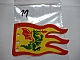 invID: 366138082 P-No: x376px1  Name: Cloth Flag 8 x 5 Wave with Red Border and Green Dragon Pattern - Single-Sided Print