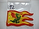 invID: 366138095 P-No: x376px1  Name: Cloth Flag 8 x 5 Wave with Red Border and Green Dragon Pattern - Single-Sided Print