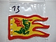 invID: 366138125 P-No: x376px1  Name: Cloth Flag 8 x 5 Wave with Red Border and Green Dragon Pattern - Single-Sided Print